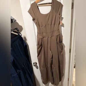FP Movement by Free People Brown Jumpsuit 🔥 Size Medium